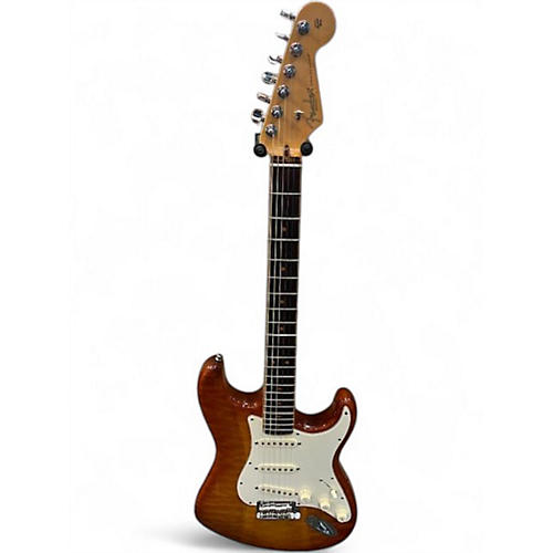 Used Fender American Select Stratocaster Exotic Quilted Maple Solid Body Electric Guitar Exotic Quilted Maple