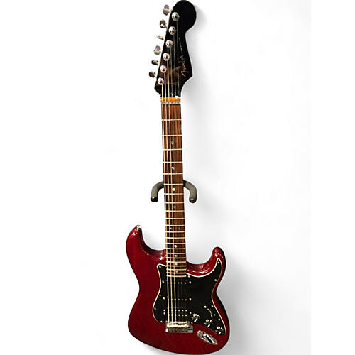 Used Fender American Select Stratocaster Trans Red Solid Body Electric Guitar Trans Red