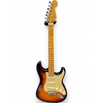 Used Fender American Series Stratocaster 3 Tone Sunburst Solid Body Electric Guitar