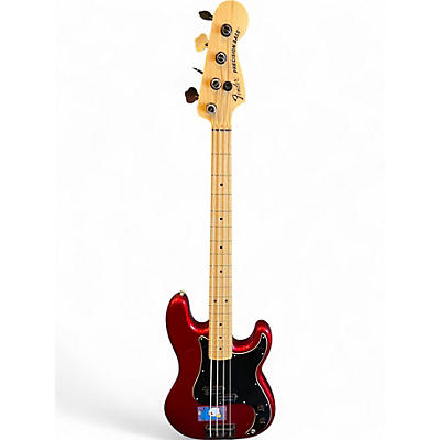 Used Fender American Special Precision Bass Candy Apple Red Metallic Electric Bass Guitar