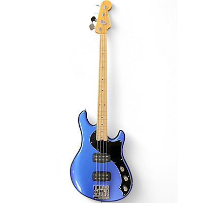 Used Fender American Standard HH Dimension Bass IV Blue Electric Bass Guitar