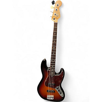 Used Fender American Standard Jazz Bass 2 Color Sunburst Electric Bass Guitar