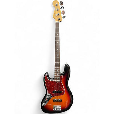 Used Fender American Standard Jazz Bass 2 Color Sunburst Electric Bass Guitar