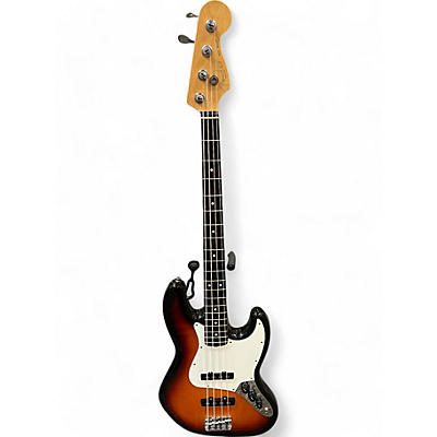 Fender Used Fender American Standard Jazz Bass 3 Tone Sunburst Electric Bass Guitar