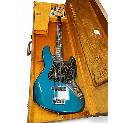 Used Fender American Standard Jazz Bass Baltic Blue Electric Bass Guitar