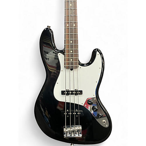 Used Fender American Standard Jazz Bass Black Electric Bass Guitar Black