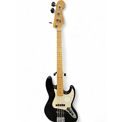 Used Fender American Standard Jazz Bass Black Electric Bass Guitar