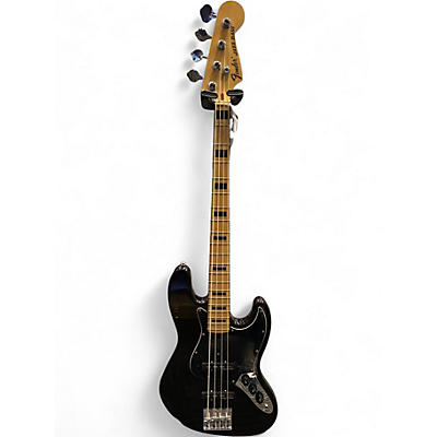 Used Fender American Standard Jazz Bass Black Electric Bass Guitar