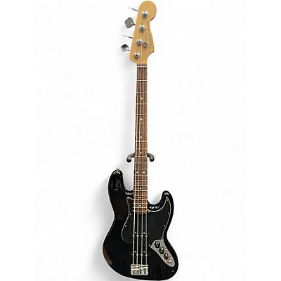 Used Fender American Standard Jazz Bass Black Electric Bass Guitar