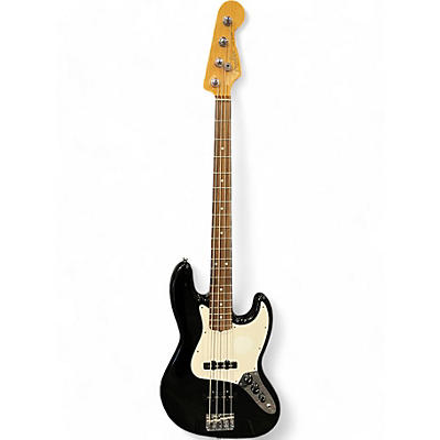 Fender Used Fender American Standard Jazz Bass Black and White Electric Bass Guitar