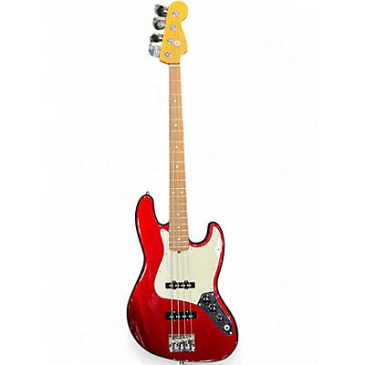 Used Fender American Standard Jazz Bass Mystic Red Electric Bass Guitar