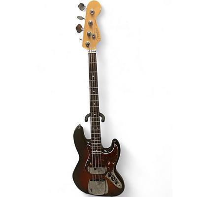 Used Fender American Standard Jazz Bass Sunburst Electric Bass Guitar