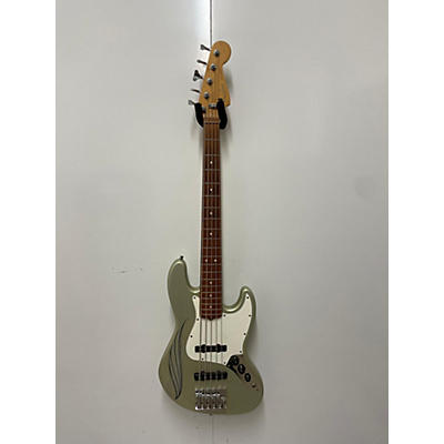 Fender Used Fender American Standard Jazz Bass V 5 String Inca Silver Electric Bass Guitar