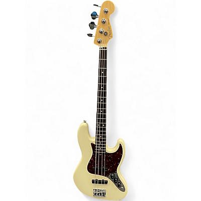 Used Fender American Standard Jazz Bass White Electric Bass Guitar