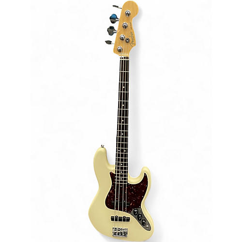 Used Fender American Standard Jazz Bass White Electric Bass Guitar White