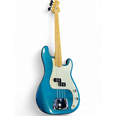 Used Fender American Standard Precision Bass AQUA MARINE Electric Bass Guitar