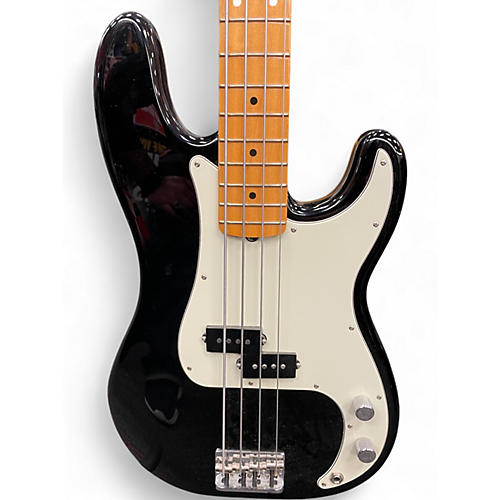 Used Fender American Standard Precision Bass Black Electric Bass Guitar Black