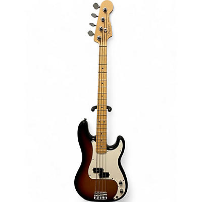 Used Fender American Standard Precision Bass Brown Sunburst Electric Bass Guitar