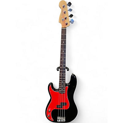 Used Fender American Standard Precision Bass Left Handed BLACK Electric Bass Guitar