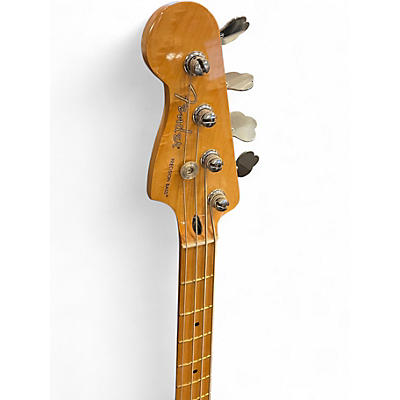 Used Fender American Standard Precision Bass Left Handed Blue Electric Bass Guitar