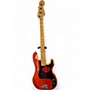 Used Fender American Standard Precision Bass Orange Electric Bass Guitar Orange