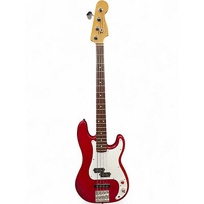 Used Fender American Standard Precision Bass Red Electric Bass Guitar