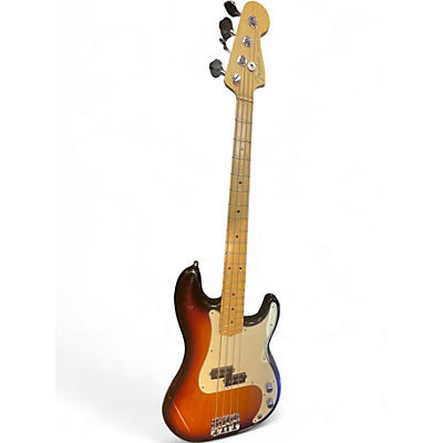 Used Fender American Standard Precision Bass Sunburst Electric Bass Guitar