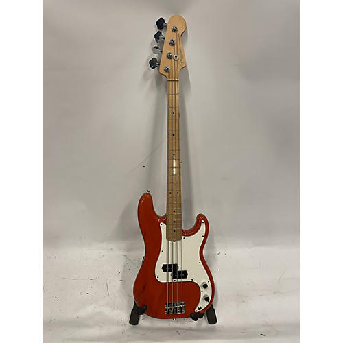 Fender Used Fender American Standard Precision Bass Sunset Orange Transparent Electric Bass Guitar sunset orange transparent