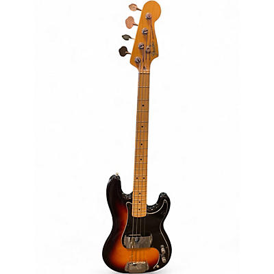Used Fender American Standard Precision Bass Tobacco Sunburst Electric Bass Guitar
