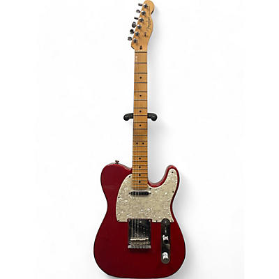 Fender Used Fender American Standard Single-Coil Telecaster Crimson Red Transparent Solid Body Electric Guitar