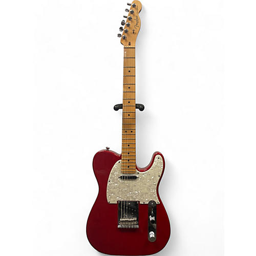 Fender Used Fender American Standard Single-Coil Telecaster Crimson Red Transparent Solid Body Electric Guitar Crimson Red Transparent