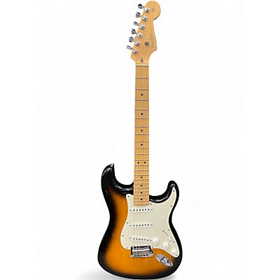 Used Fender American Standard Stratocaster 2 Tone Sunburst Solid Body Electric Guitar