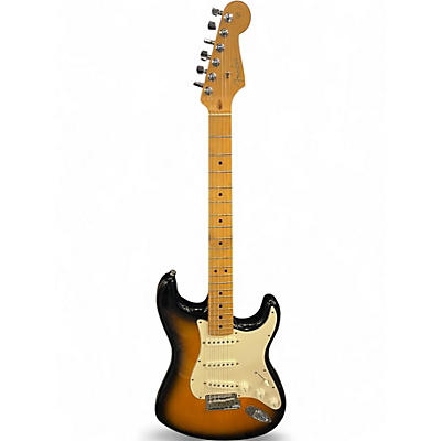 Used Fender American Standard Stratocaster 2 Tone Sunburst Solid Body Electric Guitar
