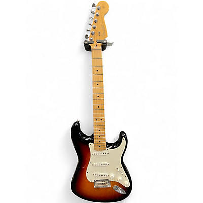 Used Fender American Standard Stratocaster 3 Color Sunburst Solid Body Electric Guitar