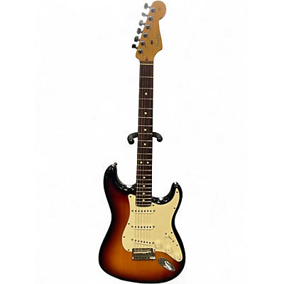 Used Fender American Standard Stratocaster 3 Tone Sunburst Solid Body Electric Guitar