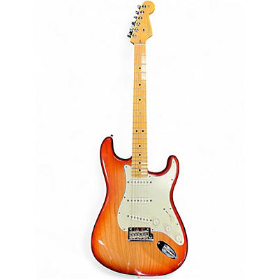 Used Fender American Standard Stratocaster Aged Cherry Burst Solid Body Electric Guitar