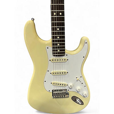 Used Fender American Standard Stratocaster Alpine White Solid Body Electric Guitar