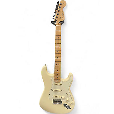 Used Fender American Standard Stratocaster Alpine White Solid Body Electric Guitar