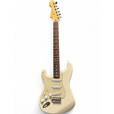 Used Fender American Standard Stratocaster Alpine White Solid Body Electric Guitar
