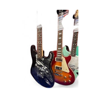 Used Fender American Standard Stratocaster BLACK WITH CUSTOM PICKGUARD Solid Body Electric Guitar