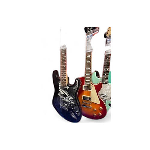 Used Fender American Standard Stratocaster BLACK WITH CUSTOM PICKGUARD Solid Body Electric Guitar BLACK WITH CUSTOM PICKGUARD