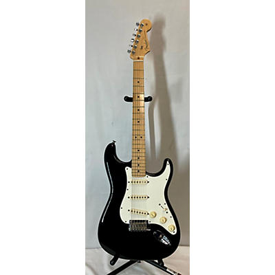 Fender Used Fender American Standard Stratocaster Black Solid Body Electric Guitar