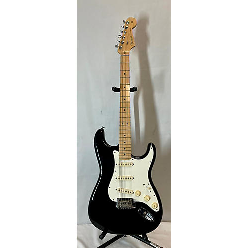 Fender Used Fender American Standard Stratocaster Black Solid Body Electric Guitar Black