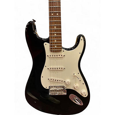 Used Fender American Standard Stratocaster Black Solid Body Electric Guitar