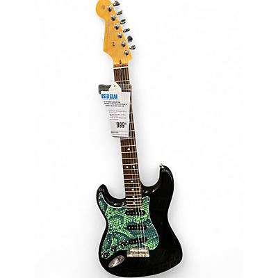 Used Fender American Standard Stratocaster Black Solid Body Electric Guitar