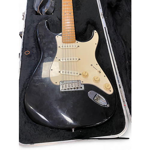 Used Fender American Standard Stratocaster Black Solid Body Electric Guitar Black