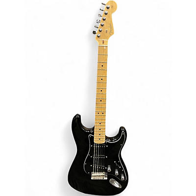 Used Fender American Standard Stratocaster Black Solid Body Electric Guitar