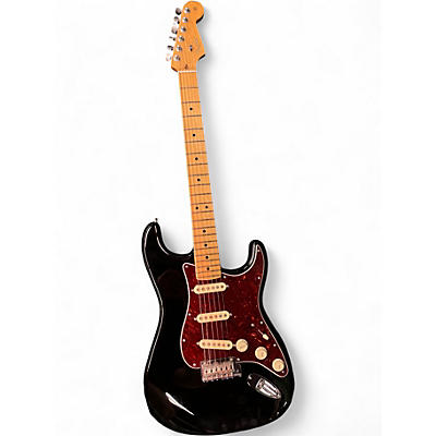 Used Fender American Standard Stratocaster Black Solid Body Electric Guitar