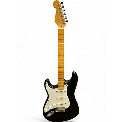 Used Fender American Standard Stratocaster Black Solid Body Electric Guitar