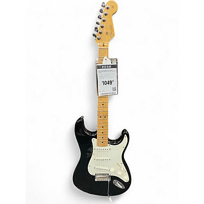 Used Fender American Standard Stratocaster Black Solid Body Electric Guitar